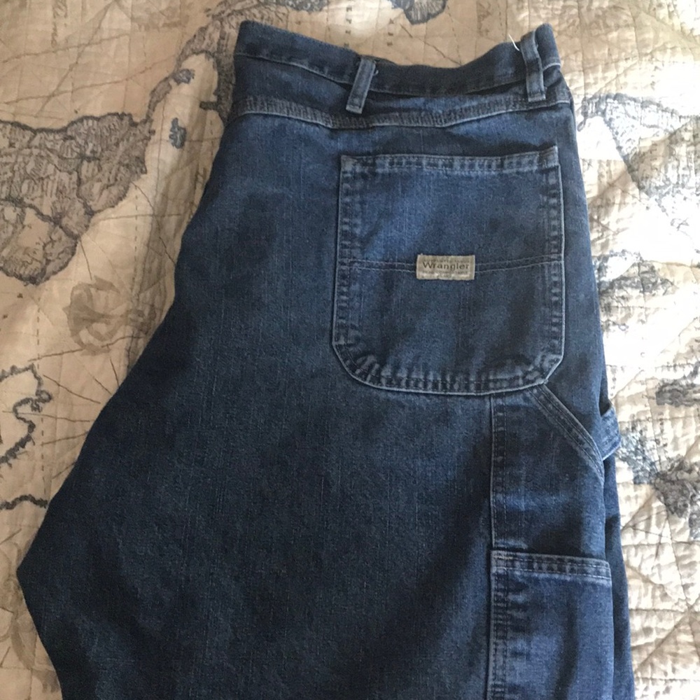 Wrangler men’s carpenter blue jeans